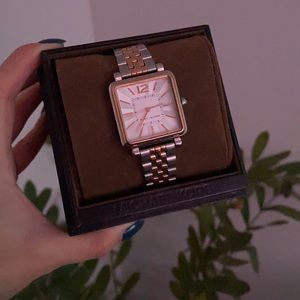 Marc Jacobs Rose Gold & Silver Square Watch
